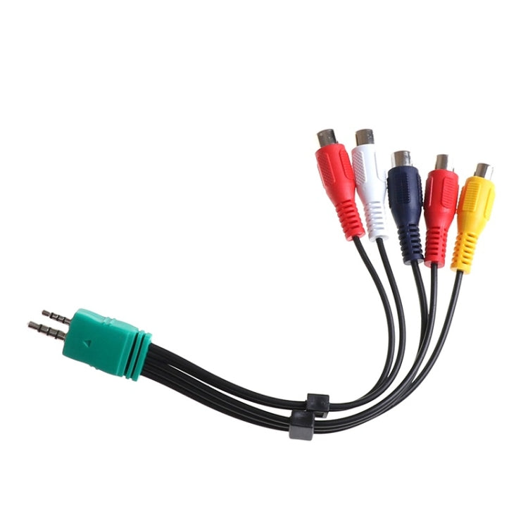 per Samsung 3.5 + 2.5 a 5RCA Cavo segnale componente cavo AV TV LCD a doppia testa, 20cm 3.5+2.5 to 5RCA