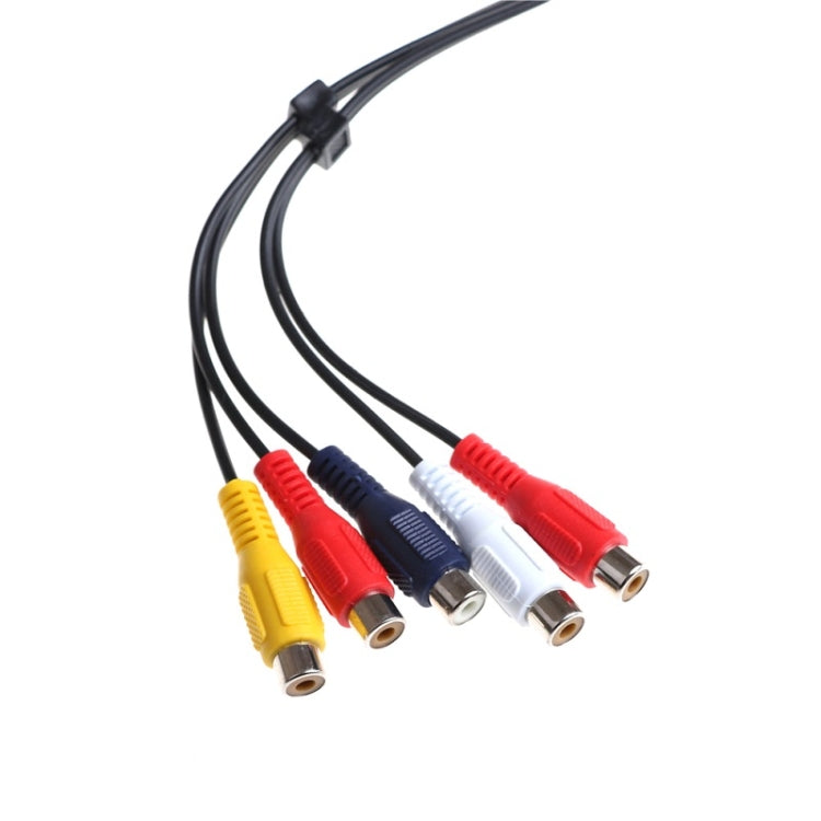per Samsung 3.5 + 2.5 a 5RCA Cavo segnale componente cavo AV TV LCD a doppia testa, 20cm 3.5+2.5 to 5RCA