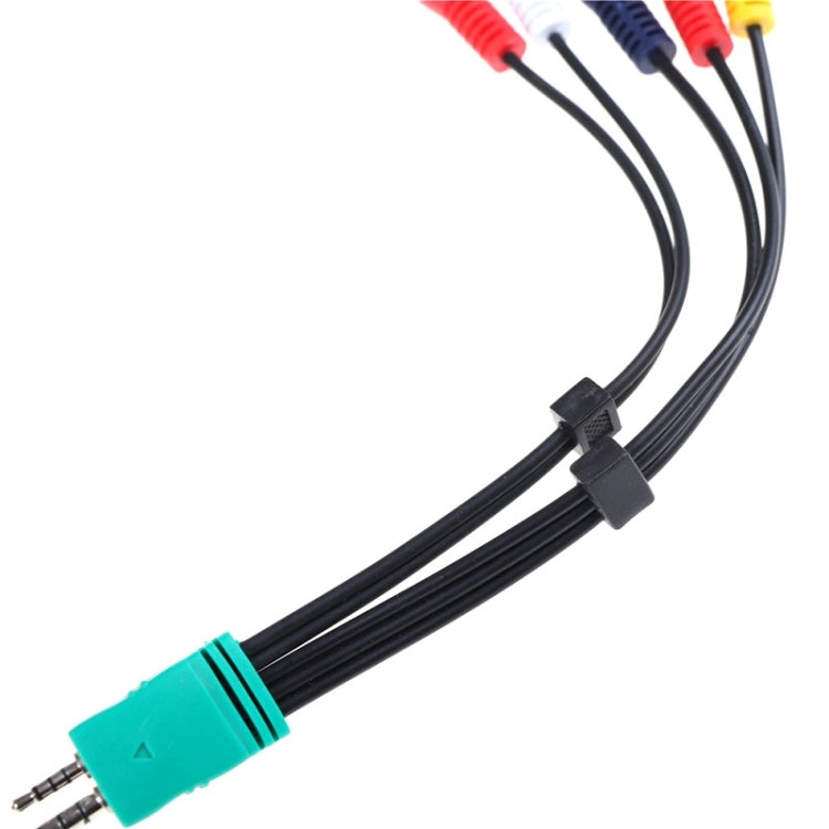 per Samsung 3.5 + 2.5 a 5RCA Cavo segnale componente cavo AV TV LCD a doppia testa, 20cm 3.5+2.5 to 5RCA
