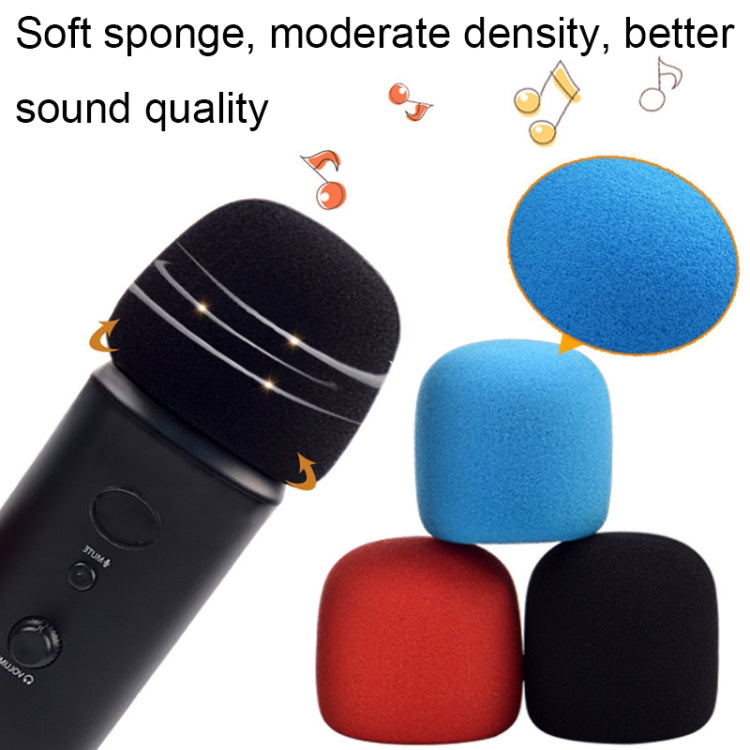 Per Blue Yeti Pro Spugna anti-pop e antivento/Copri microfono soffice, Black Sponge, Blue Sponge, Black Hair, Gray Hair
