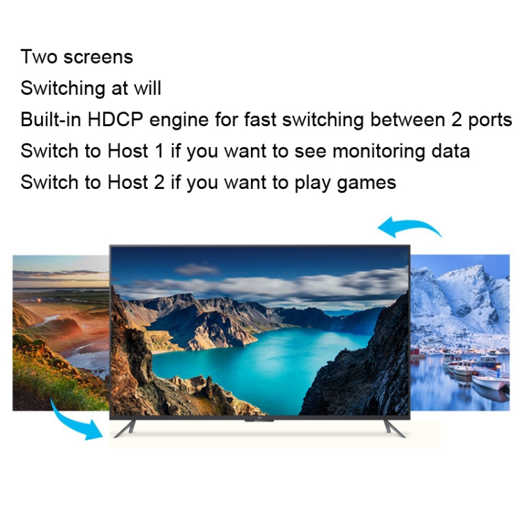 Switch KVM HDMI a 2 porte 2 ingressi 1 uscita BW-21UHB, BW-21UHB