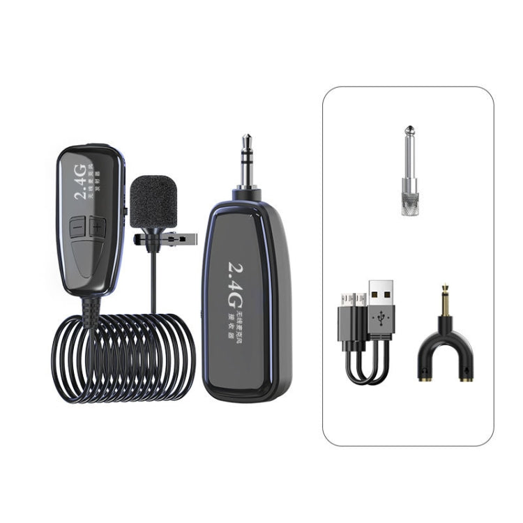 Microfono live lavalier wireless Bluetooth 2.4G con cancellazione del rumore, XXD-G18L