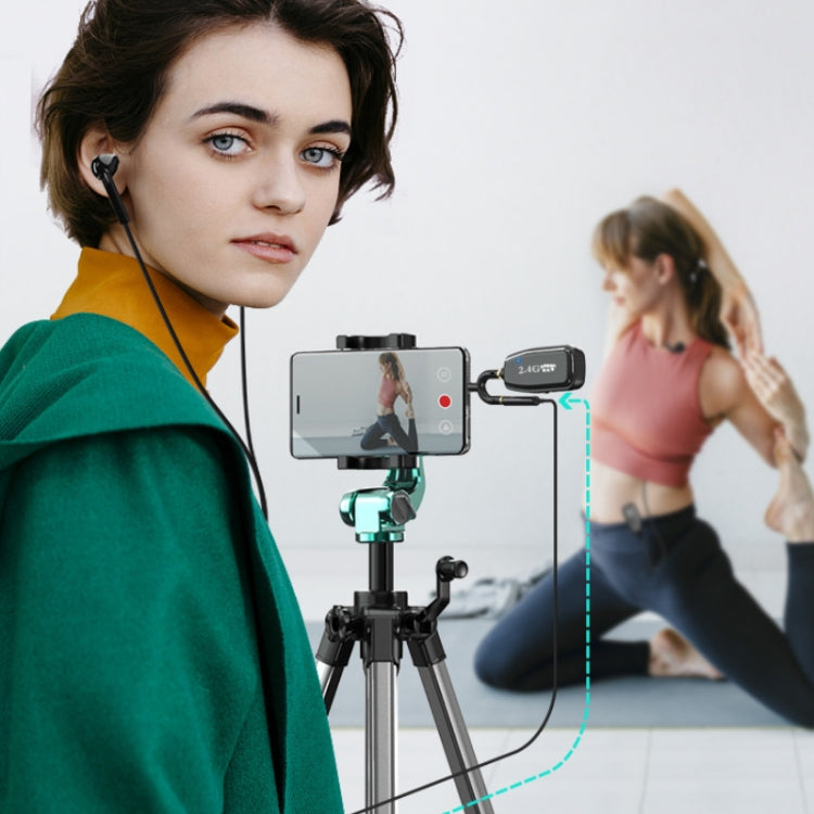 Microfono live lavalier wireless Bluetooth 2.4G con cancellazione del rumore, XXD-G18L