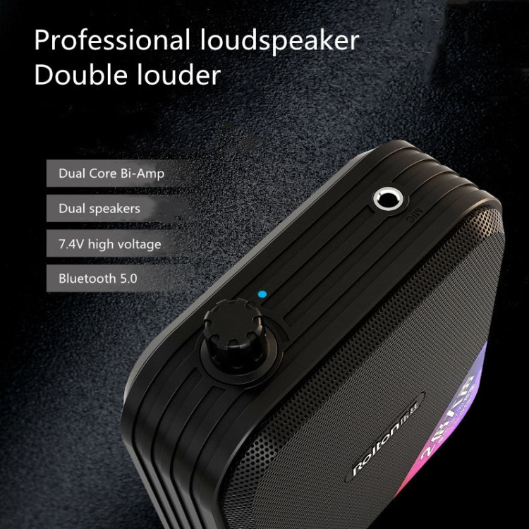 Rolton K600 7.4V Bluetooth Audio Altoparlante Megafono Amplificatore Vocale Senza Trasmettitore, Without Transmitter