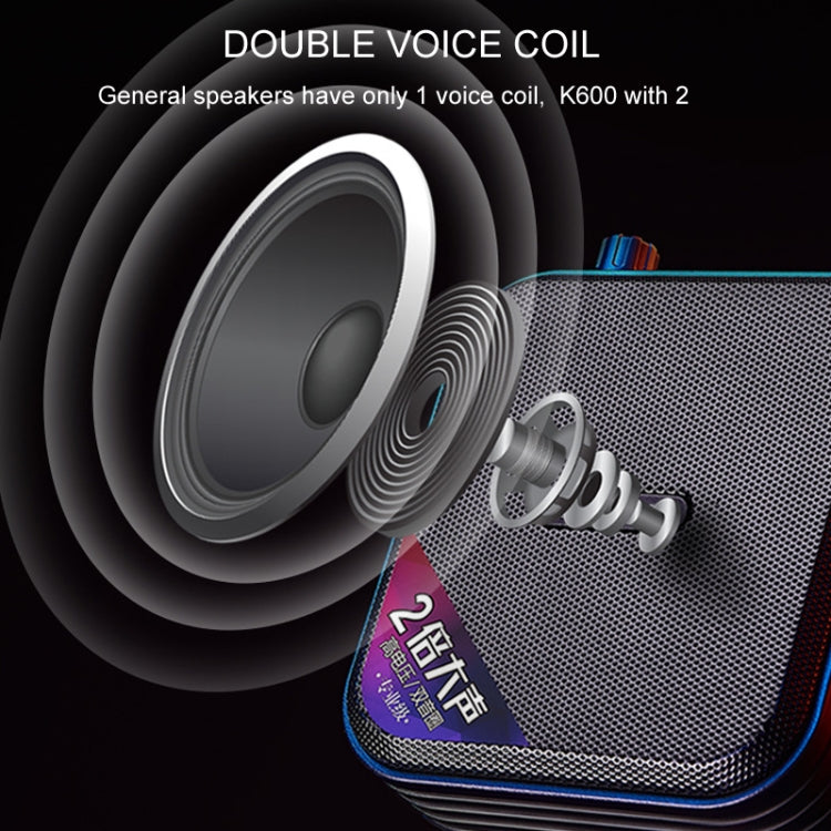 Rolton K600 7.4V Bluetooth Audio Altoparlante Megafono Amplificatore Vocale Senza Trasmettitore, Without Transmitter
