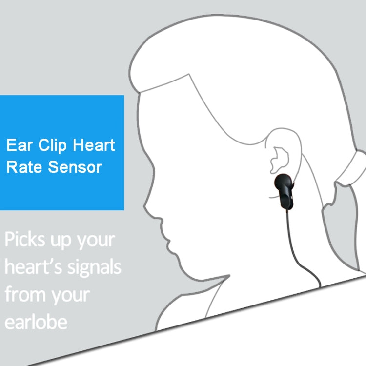 Sensore di frequenza cardiaca con clip auricolare per tapis roulant e monitor HRV