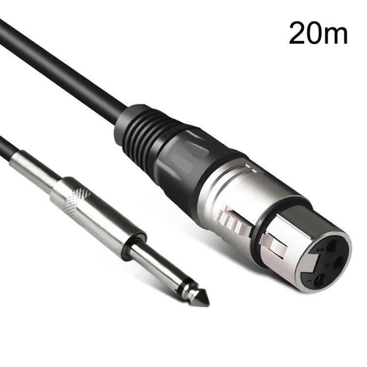 6,35 mm Caron femmina a XLR 2 pin bilanciato linea mixer cavo audio microfono, 0.5m, 1m, 1.5m, 2m, 3m, 5m, 10m, 15m, 20m, 30m
