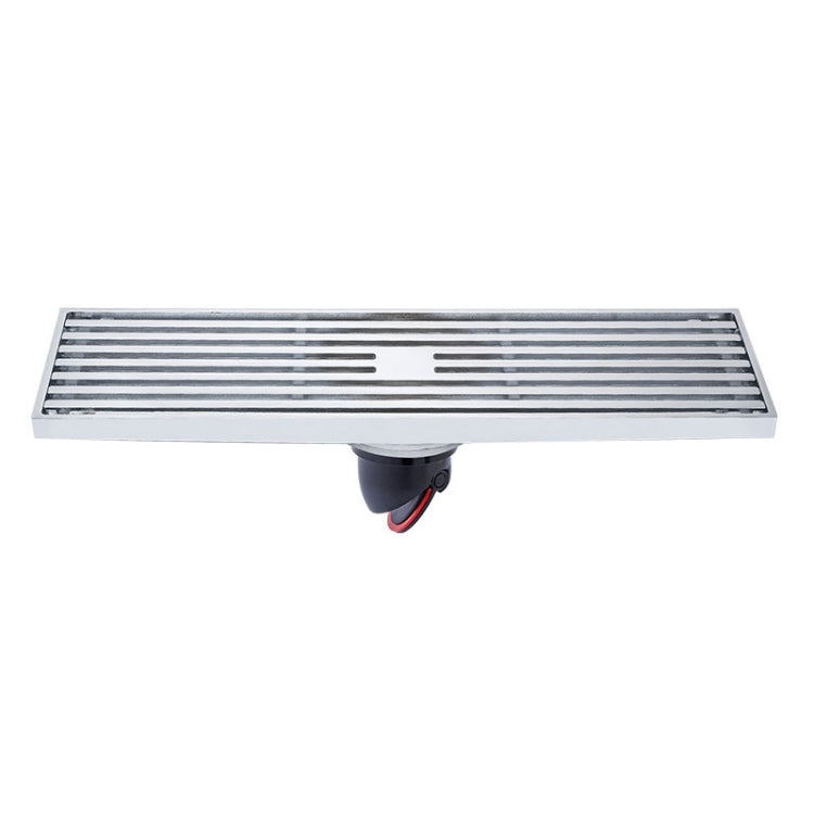 Scarico a pavimento a striscia di rame completa estesa 8x30 cm, stile:, K8034 Chrome Plated+Black Straight Row, K8034 Chrome Plated+Copper Self Seal, K8034 Chrome Plated+5.5 Deep Water Seal, K8034 Chrome Plated+Magnetic Suspension