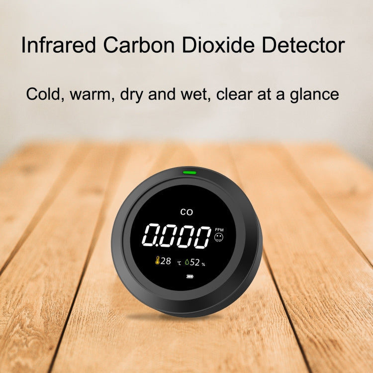 Rilevatore di anidride carbonica a infrarossi PTH-12 Strumento portatile per il monitoraggio della temperatura e dell'umidità dell'aria, PTH-12