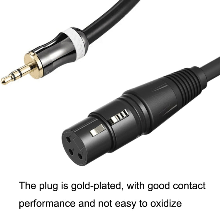 Cavo audio per microfono con scheda audio femmina da 3,5 mm a Caron, lunghezza:, 0.5m, 1m, 1.5m, 2m, 3m, 5m, 10m, 15m