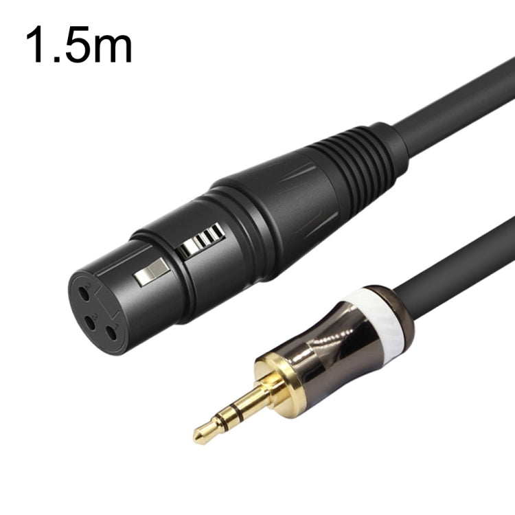 Cavo audio per microfono con scheda audio femmina da 3,5 mm a Caron, lunghezza:, 0.5m, 1m, 1.5m, 2m, 3m, 5m, 10m, 15m