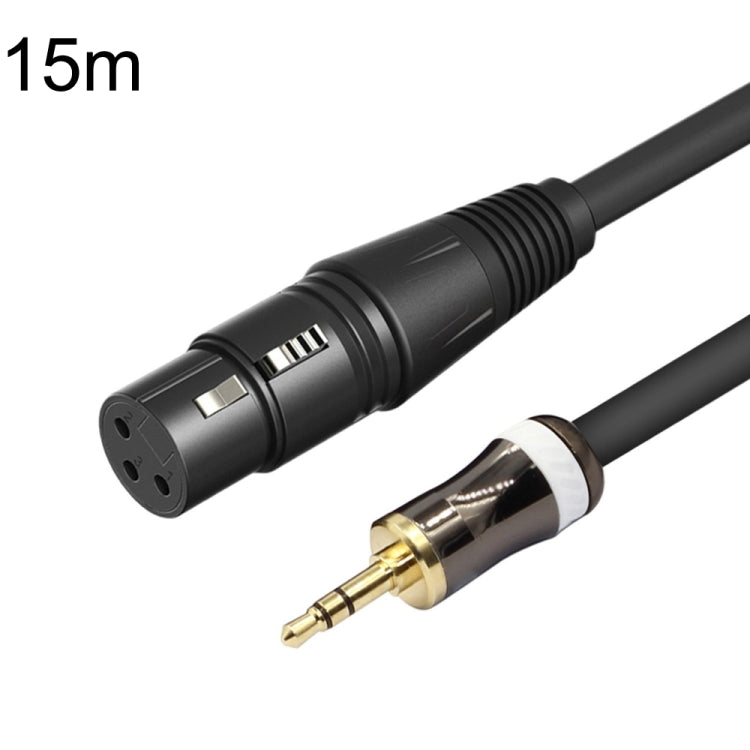 Cavo audio per microfono con scheda audio femmina da 3,5 mm a Caron, lunghezza:, 0.5m, 1m, 1.5m, 2m, 3m, 5m, 10m, 15m