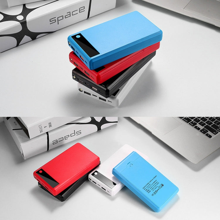 Q6 Custodia per caricabatterie per batteria 18650 rimovibile a 6 sezioni, stile:, Ordinary, Flash/Fast Charge