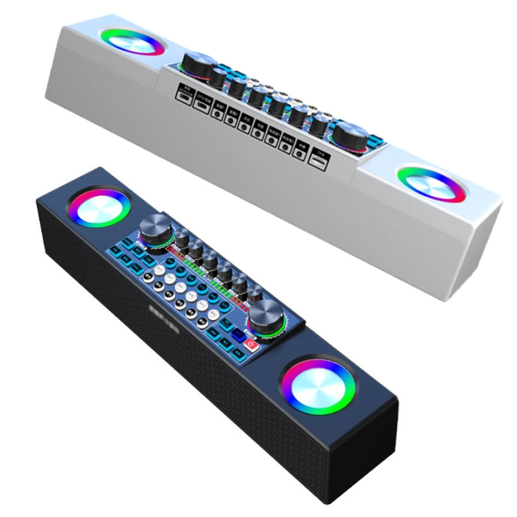 X80 Altoparlante per scheda audio Bluetooth wireless portatile multifunzionale per canto dal vivo, Black, White, Dual-microphone Black, Dual-microphone White, Black Universal, White Universal