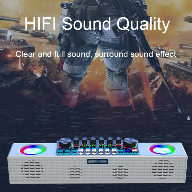 X80 Altoparlante per scheda audio Bluetooth wireless portatile multifunzionale per canto dal vivo, Black, White, Dual-microphone Black, Dual-microphone White, Black Universal, White Universal