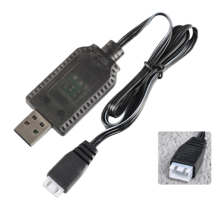2pcs 7.4V Caricabatteria al litio Accessori per aerei giocattolo Cavo dati USB
