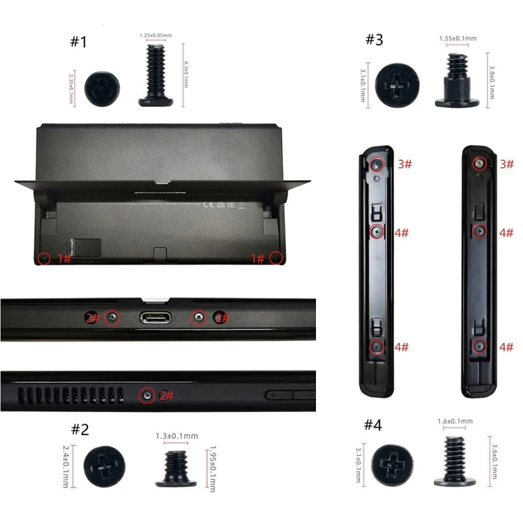 Per Switch OLED Host 44 in 1 set di accessori di ricambio per viti