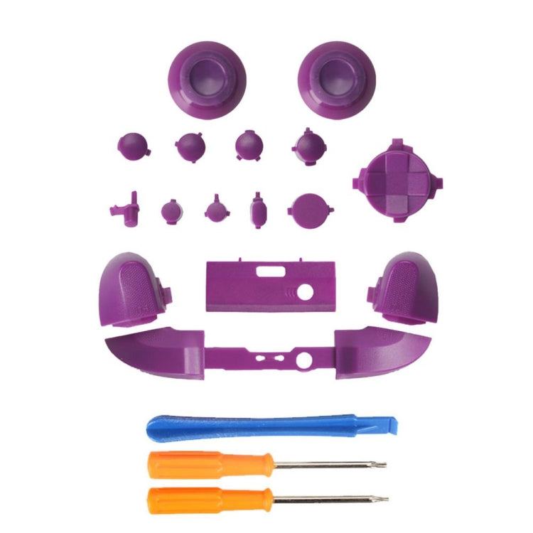 Per controller Xbox Series X Thumbstick LB RB Bumper Pulsanti di attivazione con accessori per cacciavite, Black, White, Blue, Light Blue, Red, Rose Red, Orange, Purple, Green, Yellow, Transparent