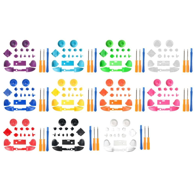 Per controller Xbox Series X Thumbstick LB RB Bumper Pulsanti di attivazione con accessori per cacciavite, Black, White, Blue, Light Blue, Red, Rose Red, Orange, Purple, Green, Yellow, Transparent