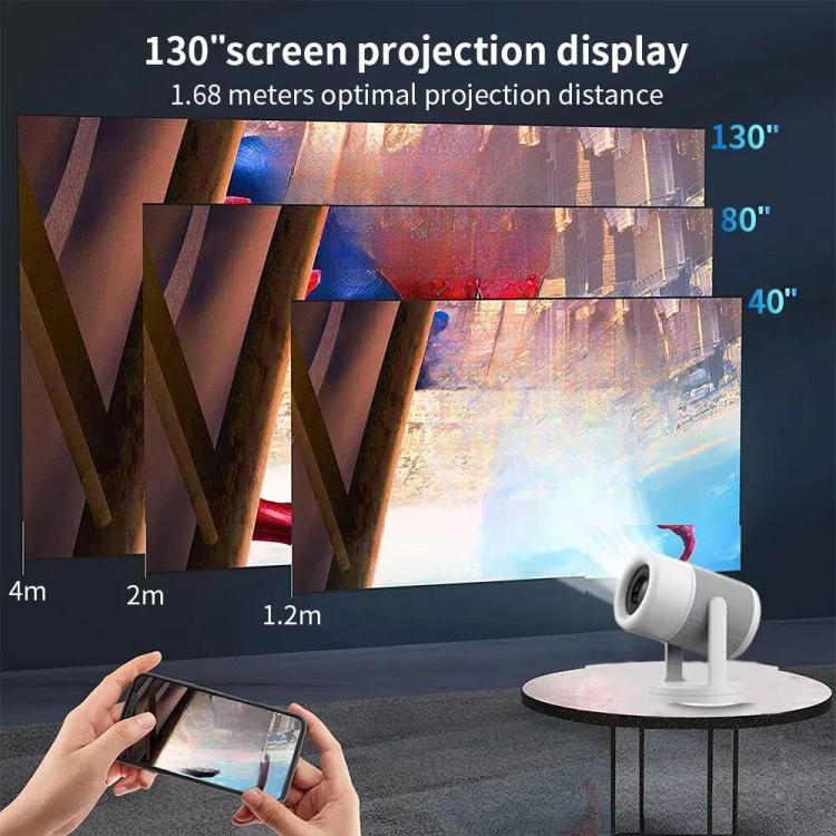 Proiettore J1 1280 X 720P WiFi 6 Sistema Android 11 Supporta Schermo Mirroring, EU Plug, US Plug, UK Plug, AU Plug