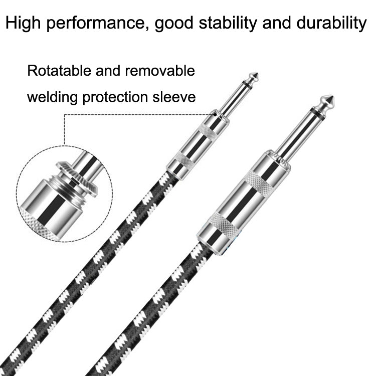 2 cavo per chitarra a testa dritta da 6,35 mm con nucleo in rame privo di ossigeno TS grande cavo a due conduttori, 0.15m, 0.3m, 0.5m, 1m, 1.5m, 2m, 3m, 5m, 8m, 10m