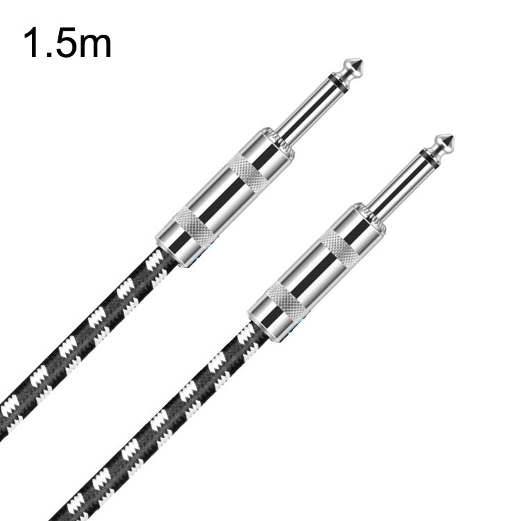 2 cavo per chitarra a testa dritta da 6,35 mm con nucleo in rame privo di ossigeno TS grande cavo a due conduttori, 0.15m, 0.3m, 0.5m, 1m, 1.5m, 2m, 3m, 5m, 8m, 10m