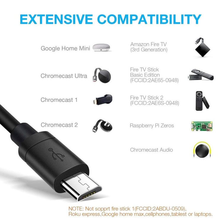 Adattatore Ethernet da RJ45 Micro USB a 100M Guarda video fisso, Micro USB