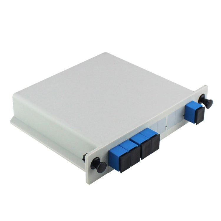 Splitter ottico PLC plug-in 4 in 1 Splitter in fibra ottica di grado portante porta SC, 4 In 1 Plug-in PLC Optical Splitter