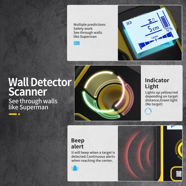 FNIRSI WD-01 Scanner a linee scure per rilevatori di metalli a parete portante multifunzionale, WD-01