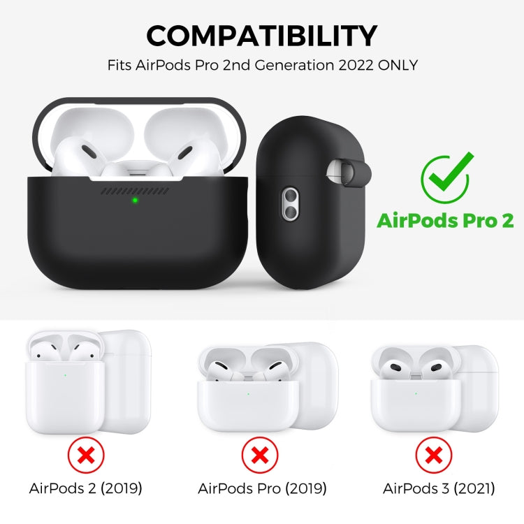 Per AirPods Pro 2 AhaStyle PT187 Custodia protettiva monopezzo in silicone con custodia per cordino