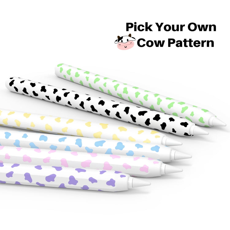 Per Apple Pencil 2 Custodia per penna in silicone AhaStyle PT65CW Custodia per stilo con motivo mucca da latte