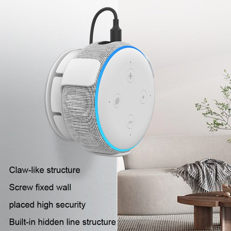 Staffa per altoparlante intelligente con staffa da parete AhaStyle PT62, For Google Home Mini Black, For Google Home Mini White, For Amazon Echo Dot 3 Black, For Amazon Echo Dot 3 White