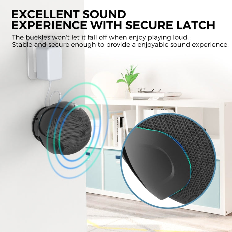Per Amazon Echo Dot 4/5 AhaStyle PT183 supporto da parete per altoparlanti, For Amazon Echo Dot 4/5 White, For Amazon Echo Dot 4/5 Black
