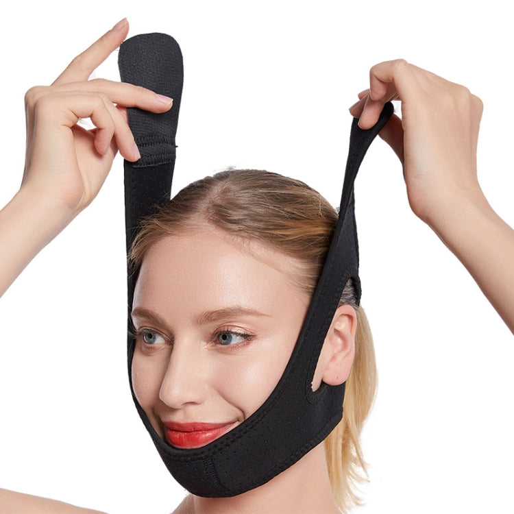 MK122 Cintura anti-russamento Sottogola triangolare Cintura unisex per la protezione del mento, Black