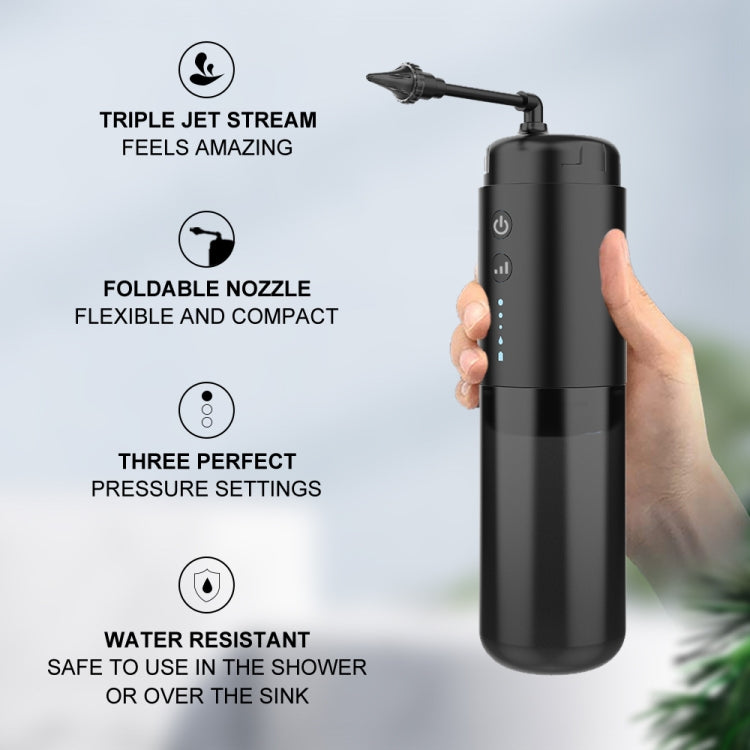 Flusso a triplo getto elettrico per la pulizia delle orecchie alimentato ad acqua con 3 impostazioni di pressione, Ear Cleaner