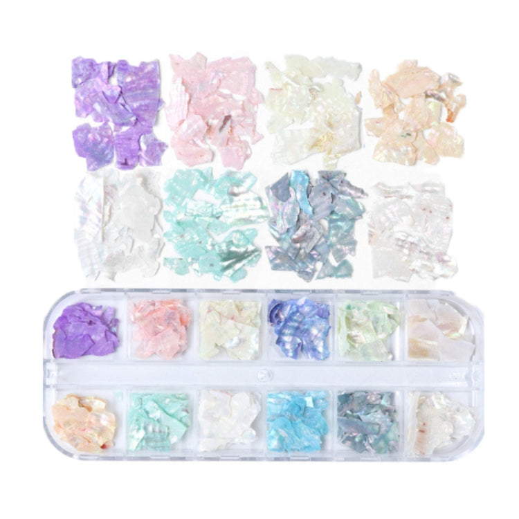 Symphony Flake Mica Flake Shell Nail Art paillettes, BK, BH, BY, YM