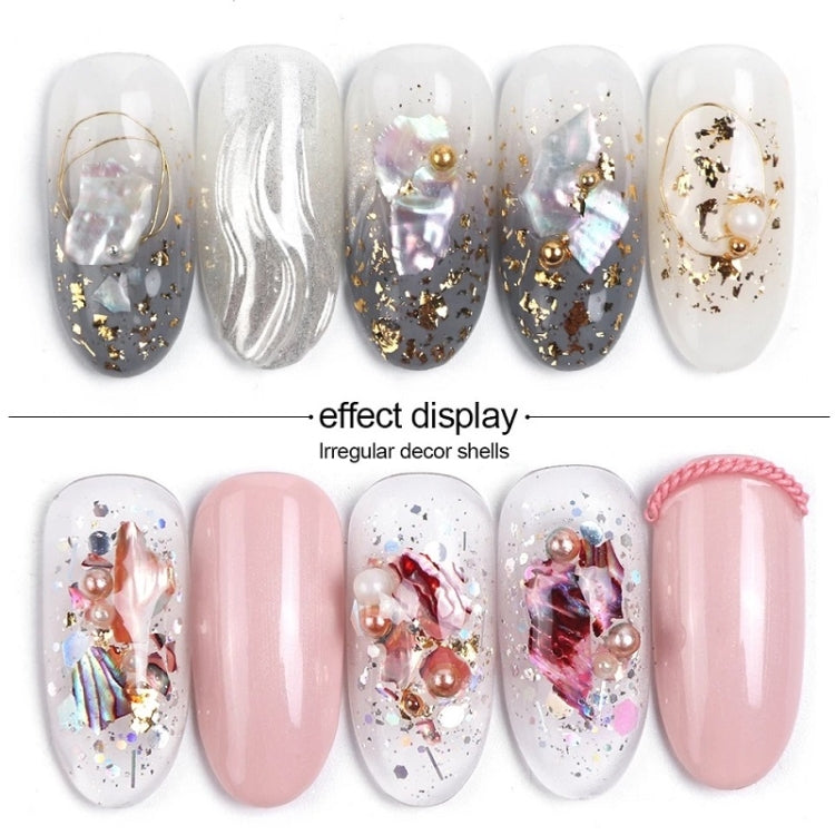 Symphony Flake Mica Flake Shell Nail Art paillettes, BK, BH, BY, YM