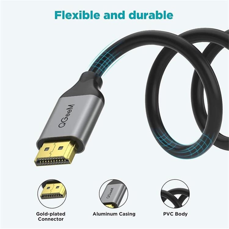 QGeeM QG-AV17 Cavo di connessione da HDMI a HDMI Supporto 8K e 60Hz, 1m Length, 1.8m Length, 3m Length, 4.5m Length