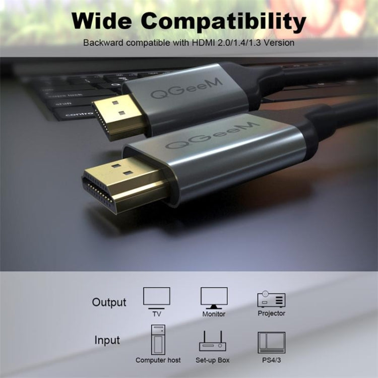 QGeeM QG-AV17 Cavo di connessione da HDMI a HDMI Supporto 8K e 60Hz, 1m Length, 1.8m Length, 3m Length, 4.5m Length