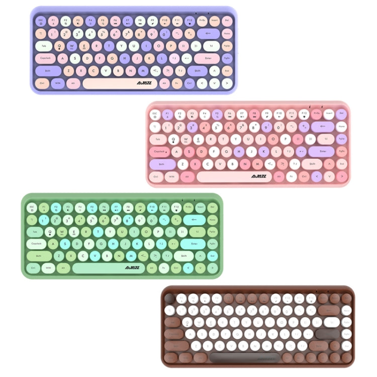 Ajazz 308I 84 Tasti Tablet Computer Notebook Home Office Punk Tastiera Bluetooth, Mixed Color Purple, Mixed Color Pink, Milk Tea Color, Mixed Color Green
