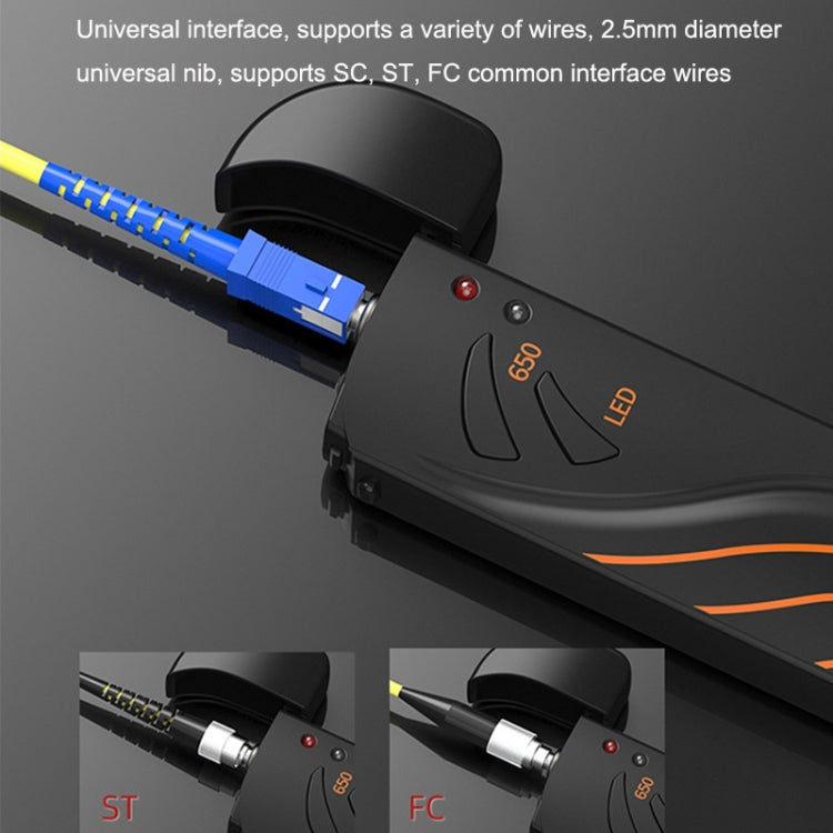 TL-B3-L15 10KM-15KM Mini Ricaricabile Fibra Ottica Fonti di Luce Rossa Test Pen Clamshell Light Pen, 10KM-15KM