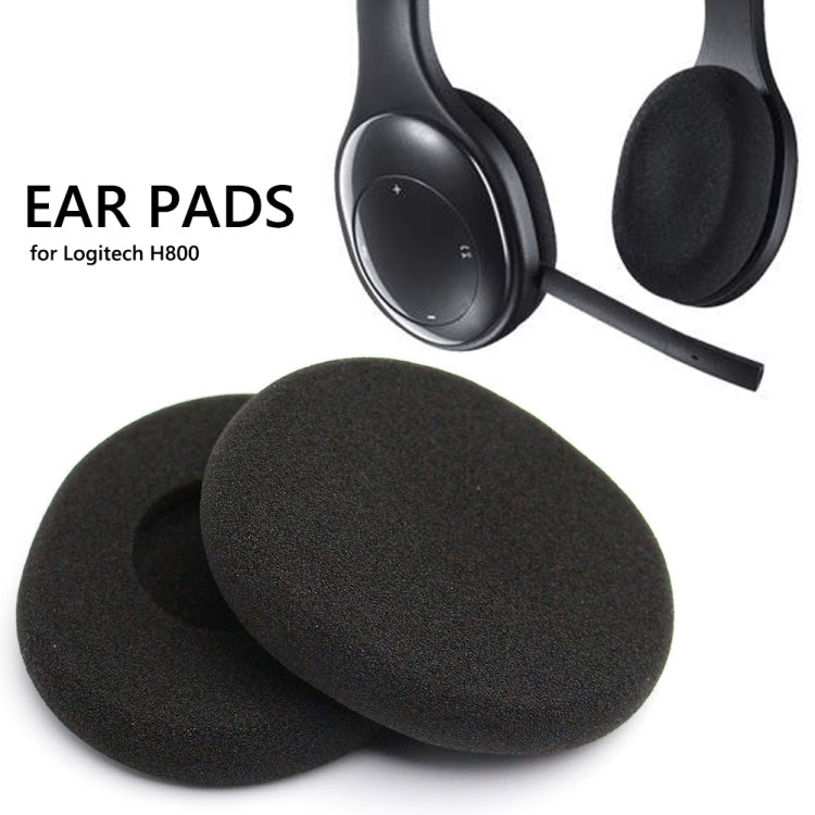 Per cuffie Logitech H800, 2 cuscinetti auricolari in spugna con paraorecchie, For Logitech H800