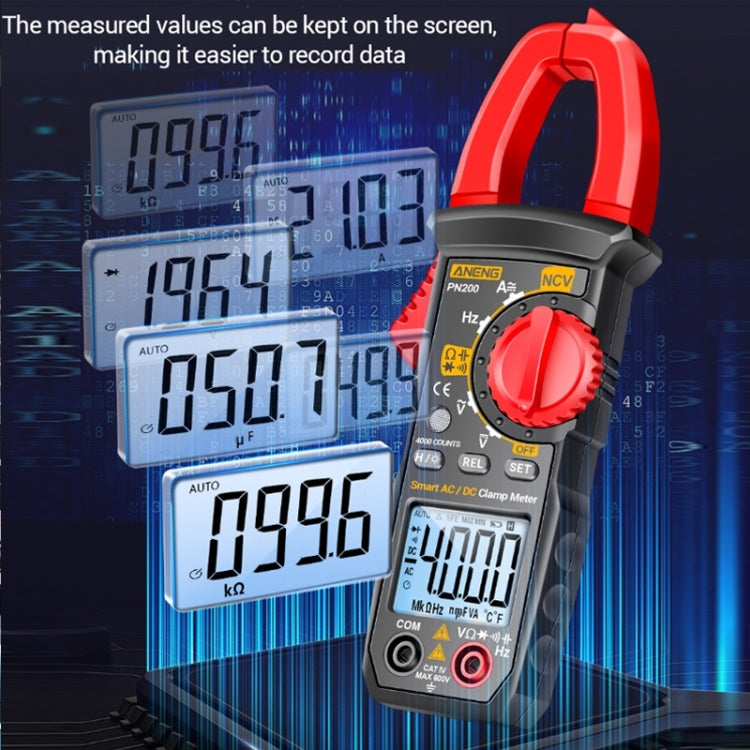 ANENG PN200 Misurazione AC/DC Pinza amperometrica multifunzionale ad alta precisione, PN200