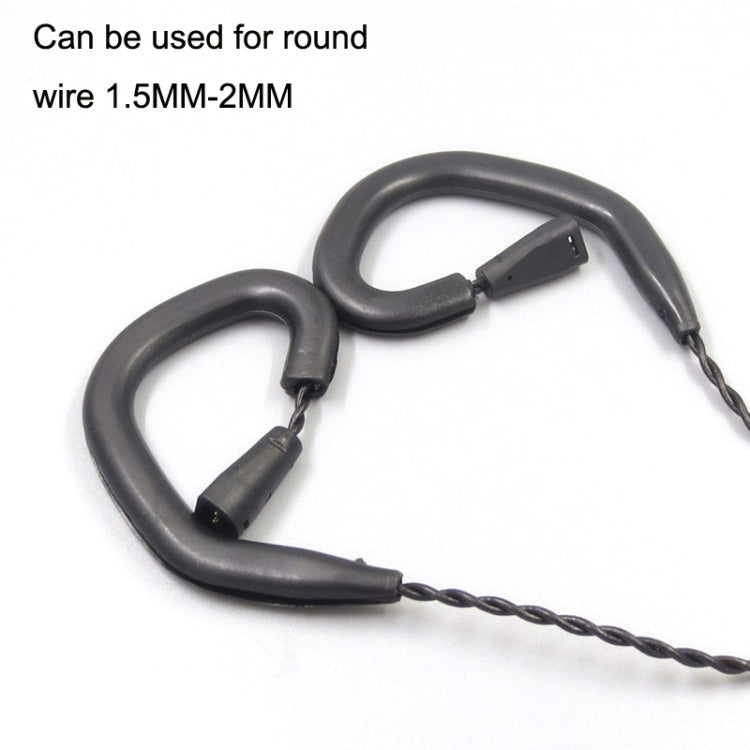 100 pz ZS0054 Silicone Bluetooth Gancio per L'orecchio 1.5-2mm Linea Rotonda Universale Memoria Umana Appeso Orecchio