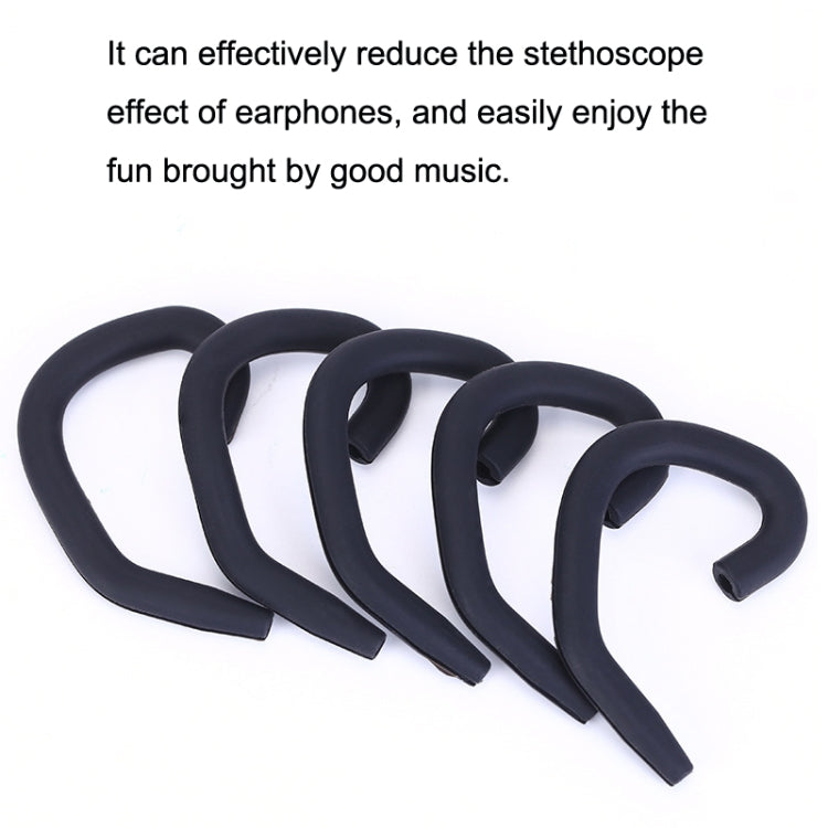 100 pz ZS0054 Silicone Bluetooth Gancio per L'orecchio 1.5-2mm Linea Rotonda Universale Memoria Umana Appeso Orecchio