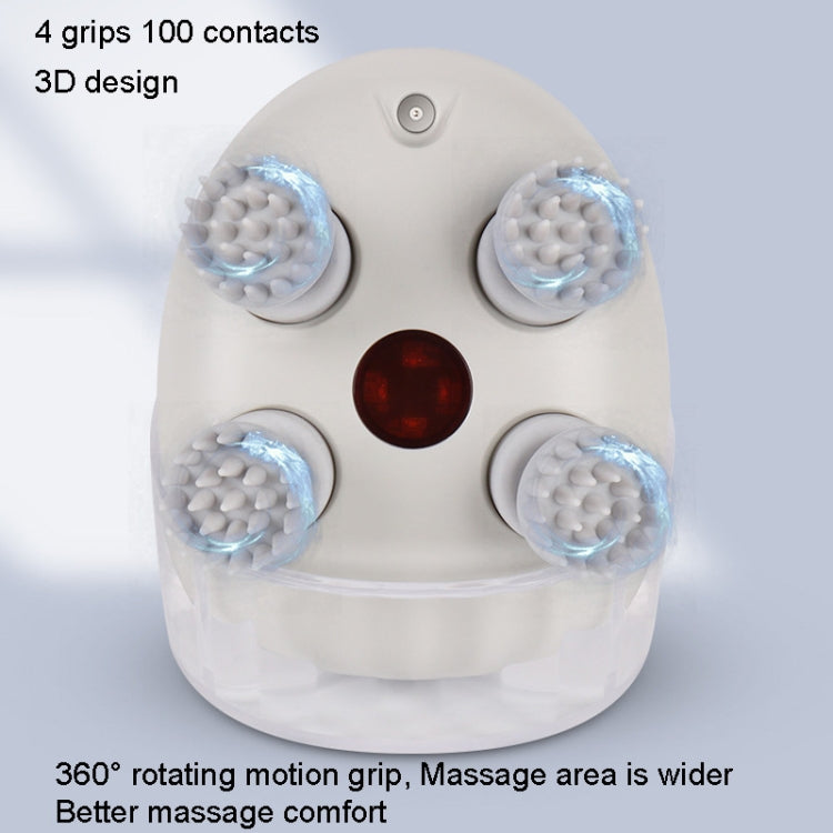 K111 Hot Compress Red Light Head Massager Impastamento elettrico Vibrazione Strumento testa impermeabile, K111 White