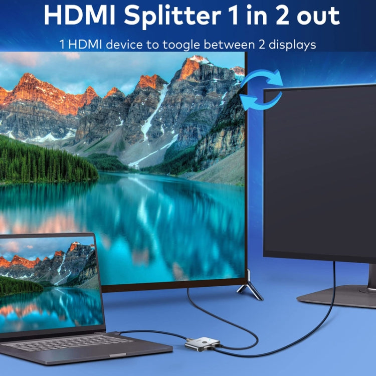 llano LCTS502G 2 In 1 Out Conversione a 2 vie Commutatore HDMI Versione 2.1 Video 8K Ultra HD, 2 In 1 Out 2-Way Conversion