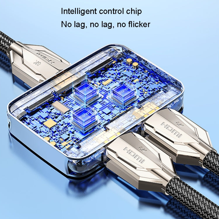 llano LCTS502G 2 In 1 Out Conversione a 2 vie Commutatore HDMI Versione 2.1 Video 8K Ultra HD, 2 In 1 Out 2-Way Conversion