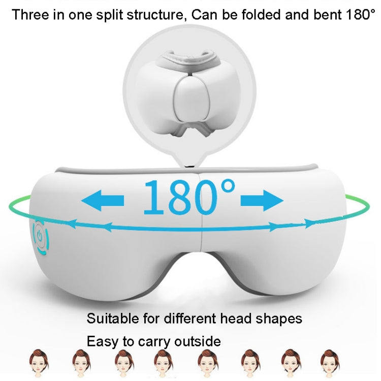 A216 Strumento per massaggio oculare wireless intelligente Strumento per la cura degli occhi con impacco caldo a vibrazione pneumatica, A216 Vibration Hot Compress