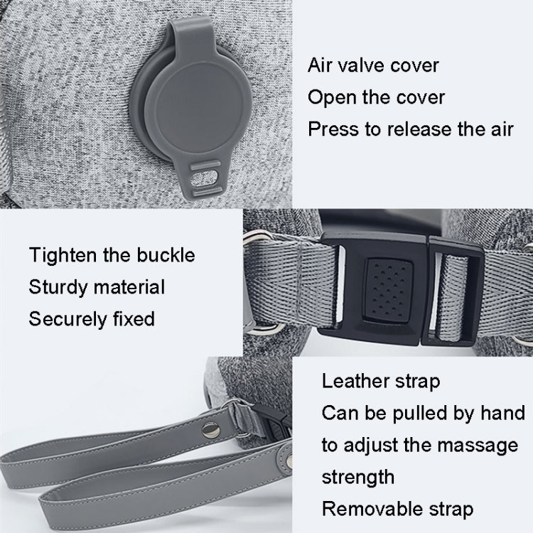 Massaggiatore cervicale portatile Gonfiabile Airbag U Cuscino per impacchi caldi, uNeck Air 3 Generations